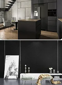 SUPERFAB? Black Matte Contact Paper Waterproof Peel and Stick Wallpaper Roll Waterproof Countertop Contact Paper for Kitchen Cabinets Backsplash Furniture Desk Counter Size 24 inch X 54 inches-thumb3