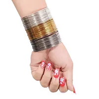 Gold-Plated Gold Plated Bangles set for Women's  Girl's (Pack of 36)-thumb1
