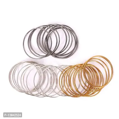 Gold-Plated Gold Plated Bangles set for Women's  Girl's (Pack of 36)-thumb3