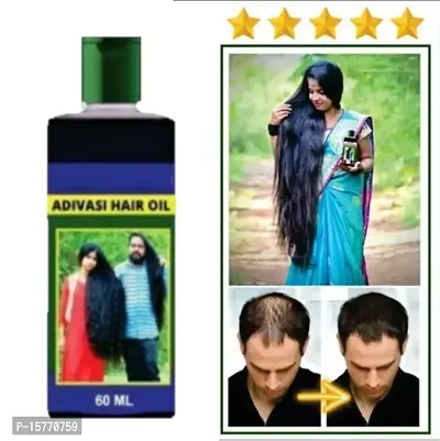 Adivasi Herbal - Ayurvedic Hair Growth Oil For Hair Falls , Dandruff , Follicle , Scalp And All Jind Of Hair Problems Are Solve In One Hair Oil ..... Best Hair Care Product { Adivasi Herbal Hair Oil-thumb0