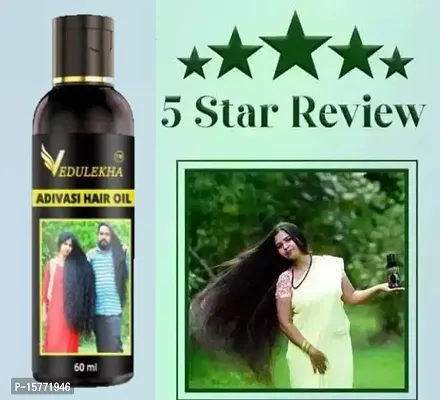 VEDULEKHA Adivasi Hair Oil- 60 ml for Women and Men for Shiny Hair Long - Dandruff Control - Hair Loss Control....PACK OF 1