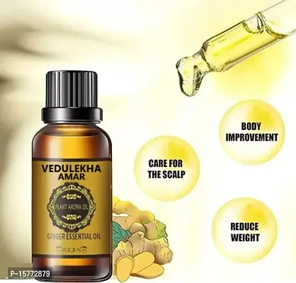 New Vedulekha Plant Aroma Tummy Ginger Oil, for Belly Drainage Ginger oil For Belly / l For Men  Women-30ml