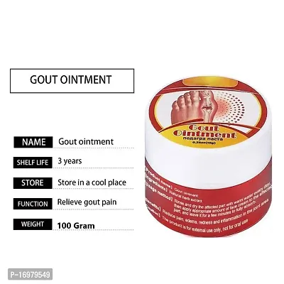 Portable Gout Ointment Herbal Toe Knee  HERBAL GOUT  Joint Pain Relief Massage Cream New - 100 GRAM-thumb0