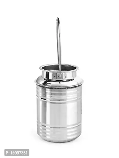 Mummy Stainless Steel Milk/Ghee/Oil Container Dollu 2.25 Liter