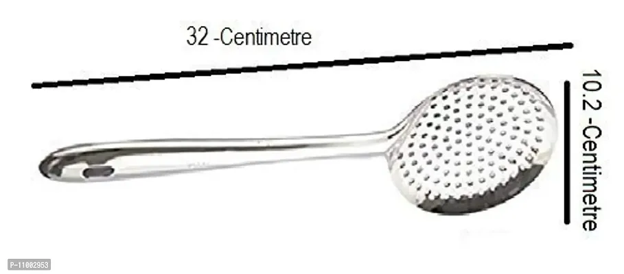 New Trend Stainless Steel Kitchen Cooking & Serving Spoons Set of 3-thumb4