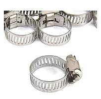 New Trend Stainless Steel Gas Pipe clamp Adjustable Gas Pipe Hose Pipe Clamps 2pcs Pack (Safety Clips)-thumb2