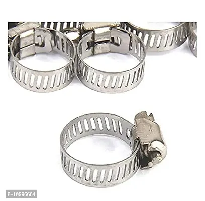 New Trend Stainless Steel Gas Pipe clamp Adjustable Gas Pipe Hose Pipe Clamps 2pcs Pack (Safety Clips)-thumb3