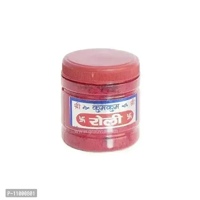 Natural Powder Laal Kumkum Roli for Tilak and Pooja (100 g)-thumb2