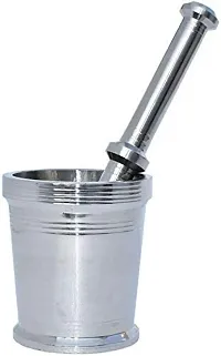 New Trend Aluminum Mortar and Pestle Khalbatta Okhali Musal imandasta Kharal for Multipurpose-thumb3