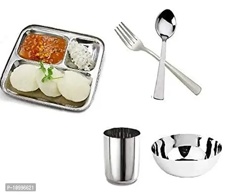 New Trend Stainless Steel Dinner Set of 5 Pieces-thumb0