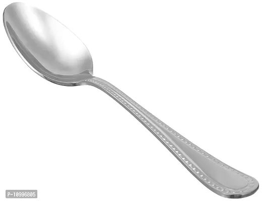 New Trend. Stainless Steel Dinner Spoons with Pearled Edge, Set of 12-thumb0