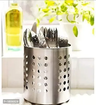 New Trend Multipurpose Stainless Steel Kitchen Tool Cutlery Holder-thumb2