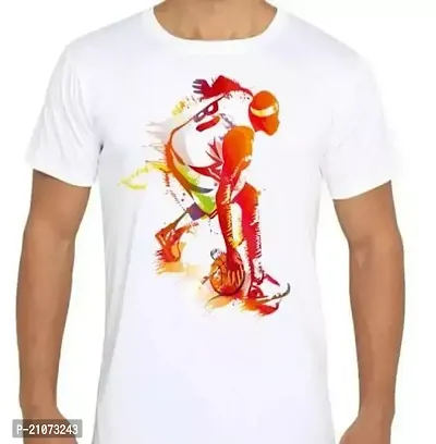 Stylish Fancy Cotton Printed Round Neck T-Shirts For Men-thumb0