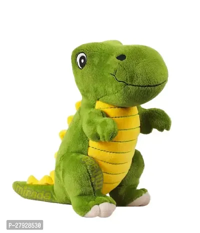 Super Soft Standing Green and Yellow Dinosaur Soft Toy for Boys Kids Girls Soft Stuffed Plush Animal 35cm