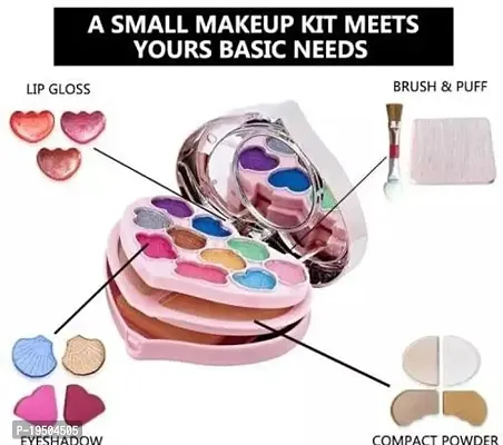 Cute Style Little Heart Shape Professional Makeup Kit, Pack of 1-thumb0