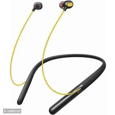 Real Bud 7 Neckband Bluetooth Headsetnbsp;nbsp;(Black, Yellow, True Wireless)