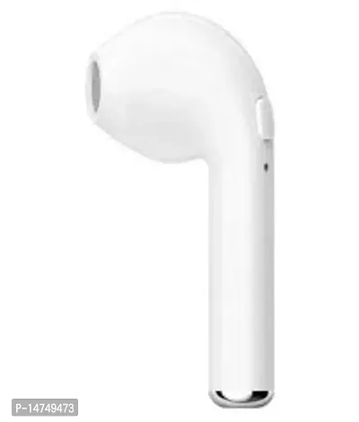 Stylish Fancy Cubonic I7 Single Bluetooth Earpiece Bluetooth Headsetnbsp;nbsp;(White, In The Ear)