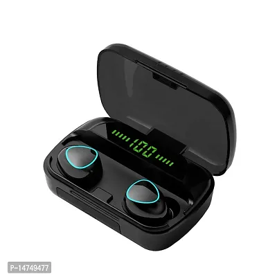 Stylish Fancy M10 Tws 5.1 In-Ear 9D Mini Touch Sports Binaural (Power Bank Case) Bluetooth Headsetnbsp;nbsp;(Black, True Wireless)-thumb0