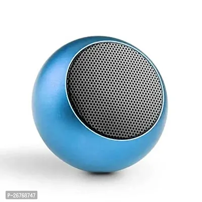 Tech M3 (Portable Bluetooth Mini Speaker) Dynamic Metal Sound with High Bass 5 W Bluetooth Speaker with Wireless mic (Multicolor, Stereo Channel)-thumb0