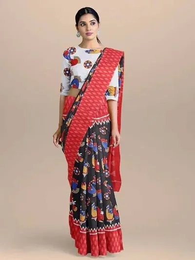 Must Have Mulmul Cotton Saree with Blouse piece 