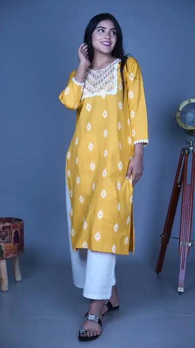 Stylish Embroidered Kurta with Pallazo for women