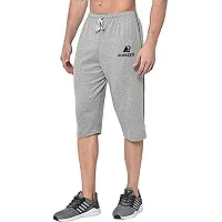 DIWAZZO Solid Men Three Fourths Track Pant for Men and Boys-thumb1