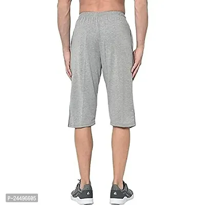 DIWAZZO Solid Men Three Fourths Track Pant for Men and Boys-thumb2