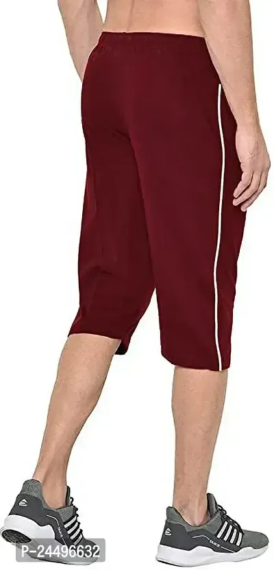 DIWAZZO Solid Men Three Fourths Track Pant for Men and Boys-thumb3