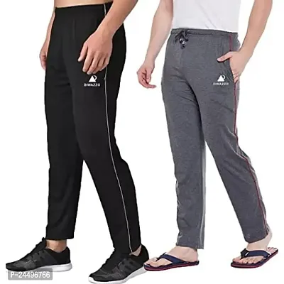 DIWAZZO Regular Solid Track Pants for Men and Boys