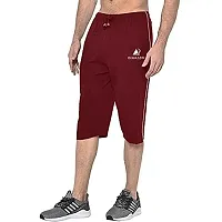 DIWAZZO Solid Men Three Fourths Track Pant for Men and Boys-thumb2