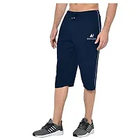 DIWAZZO Solid Men Three Fourths Track Pant for Men and Boys-thumb1