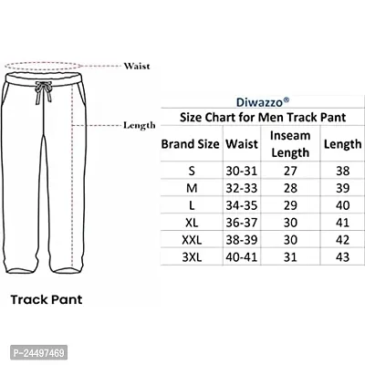 DIWAZZO Regular Solid Track Pants for Men and Boys-thumb4