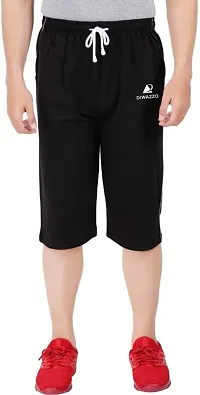 DIWAZZO Solid Men Three Fourths Track Pant for Men and Boys-thumb3