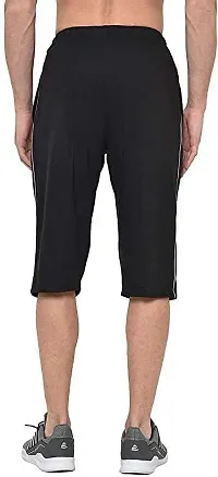 DIWAZZO Solid Men Three Fourths Track Pant for Men and Boys-thumb2