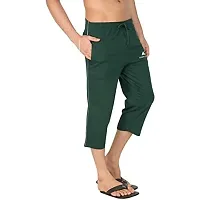 DIWAZZO Solid Men Three Fourths Track Pant for Men and Boys-thumb2