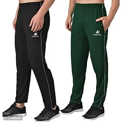 DIWAZZO Regular Solid Track Pants for Men and Boys