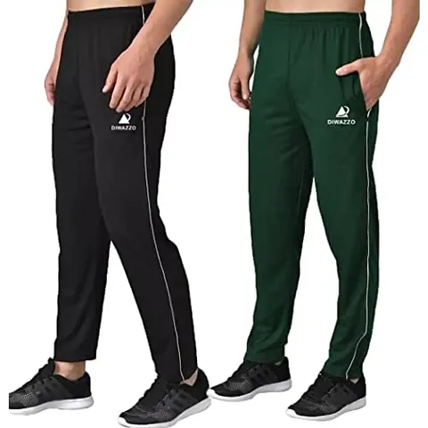 DIWAZZO Regular Solid Track Pants for Men and Boys