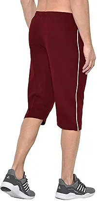 DIWAZZO Solid Men Three Fourths Track Pant for Men and Boys-thumb1