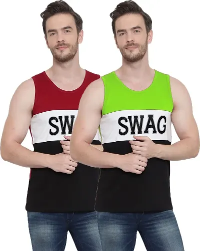 DIWAZZO Mens Vest Crafted with Bio Washed Pack of 2