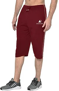 DIWAZZO Solid Men Three Fourths Track Pant for Men and Boys-thumb1