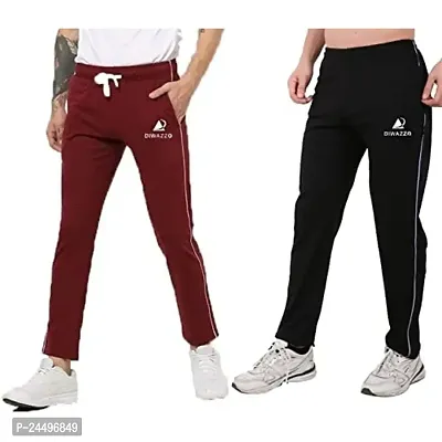 DIWAZZO Regular Track Pants for Men and Boys-thumb0