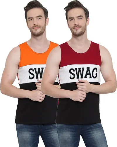 DIWAZZO Mens Vest Crafted with Bio Washed Pack of 2