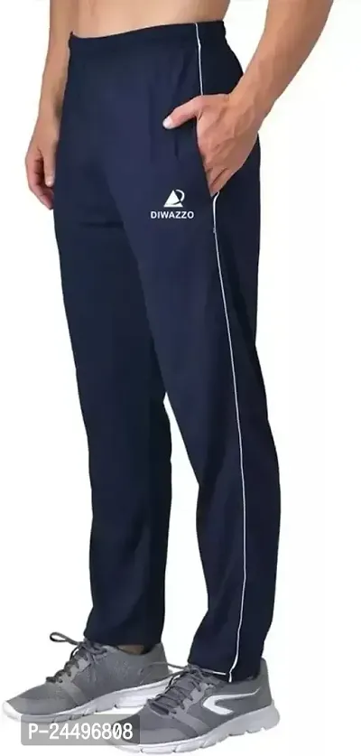 DIWAZZO Regular Solid Track Pants for Men and Boys-thumb3