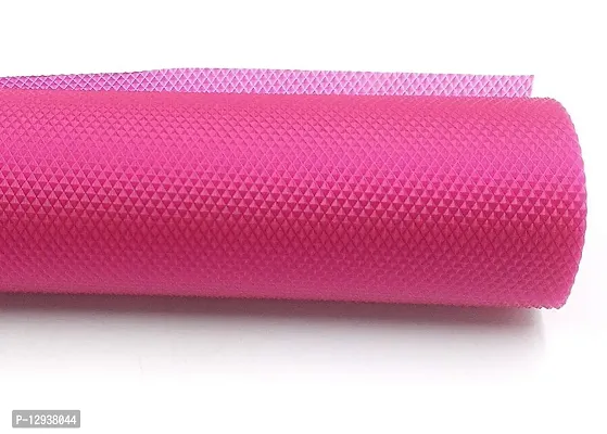 Chitra Artworks - Multipurpose Textured Anti-Slip Eva Mat -for Fridge, Bathroom, Kitchen, Drawer, Shelf Liner (Pink)