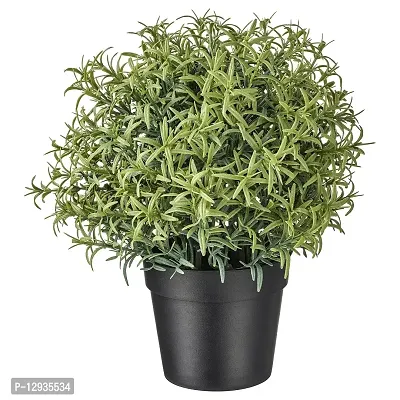 Ikea TSSP Artificial Potted Plant, Rosemary9 cm (3 ?) with Plant Pot, galvanised9 cm (3 ?)