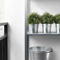 Ikea TSSP Artificial Potted Plant, Rosemary9 cm (3 ?) with Plant Pot, galvanised9 cm (3 ?)-thumb1