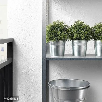 Ikea TSSP Artificial Potted Plant, Rosemary9 cm (3 ?) with Plant Pot, galvanised9 cm (3 ?)-thumb2