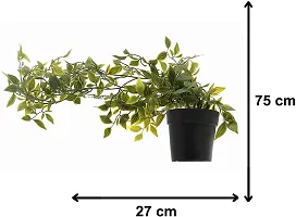 Artificial Hanging Plant with Pot for Indoor/Outdoor Home Decor (Green, 27cm x 75cm)-thumb4