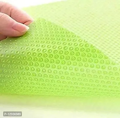 Chitra Artworks - Multipurpose Textured Anti-Slip Eva Mat -for Fridge, Bathroom, Kitchen, Drawer, Shelf Liner (Green)-thumb2