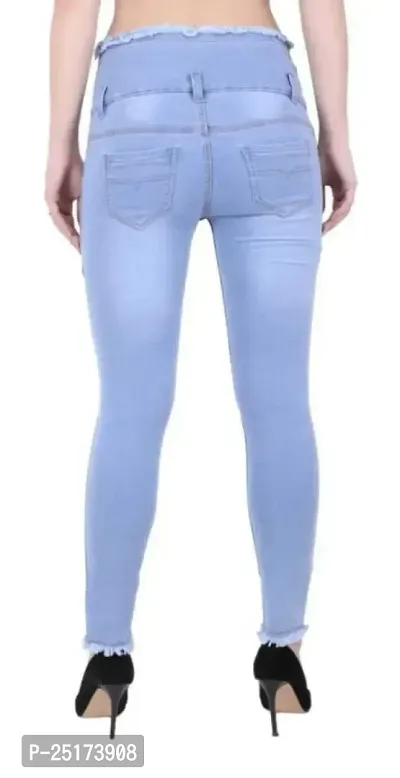Stylish Blue Denim  Jeans For Women-thumb4